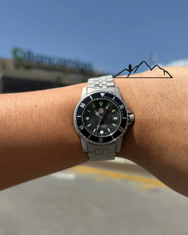 TAG Heuer 1500 Professional 200 m esfera negra, segunda unidad