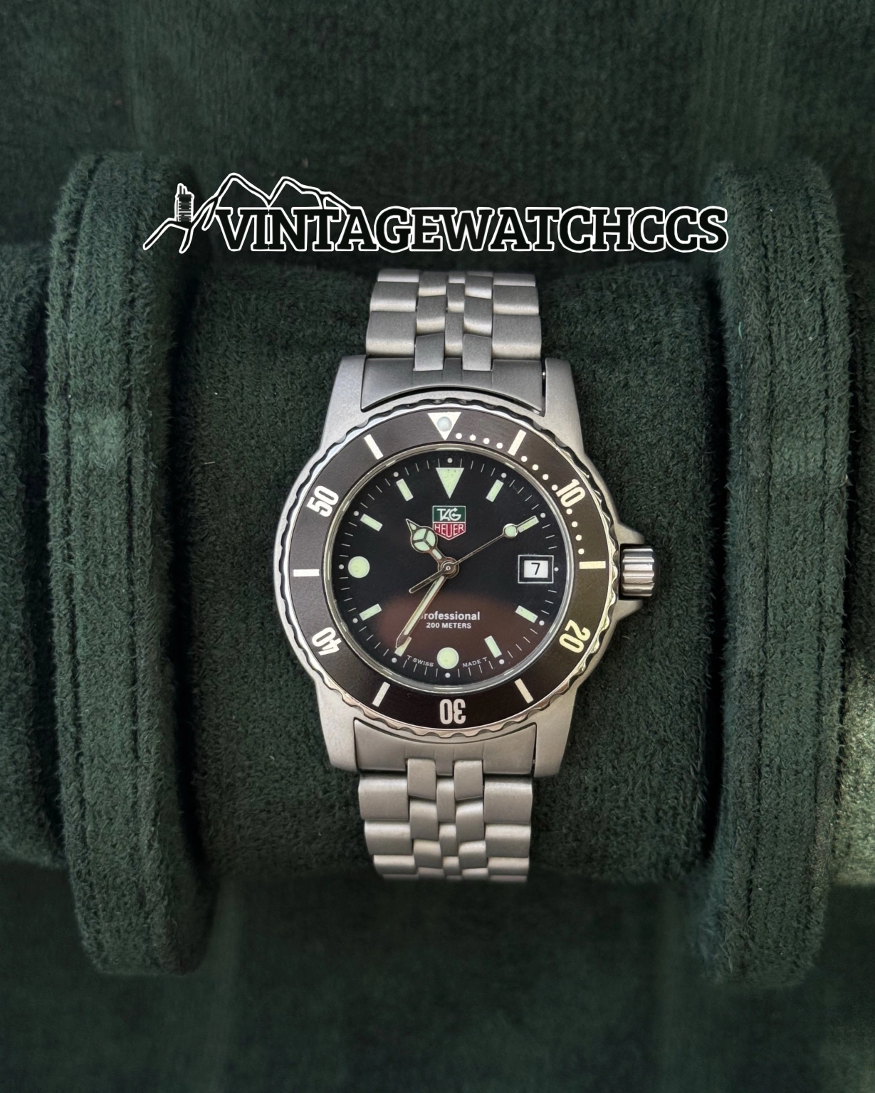 TAG Heuer 1500 Professional 200 m esfera negra, segunda unidad