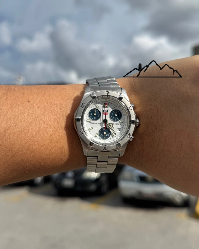 TAG Heuer 2000 Cronógrafo esfera blanca