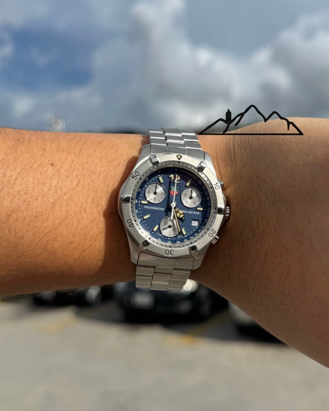 TAG Heuer 2000 Cronógrafo esfera azul
