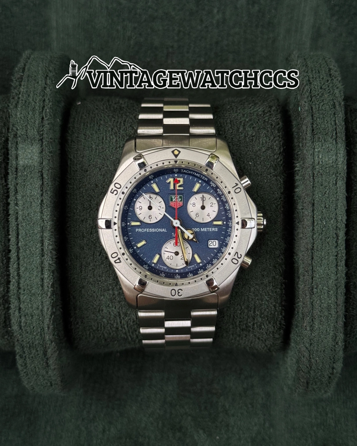 TAG Heuer 2000 Cronógrafo esfera azul