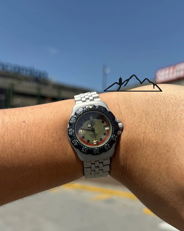 TAG Heuer Formula 1 Night Diver pátina caqui