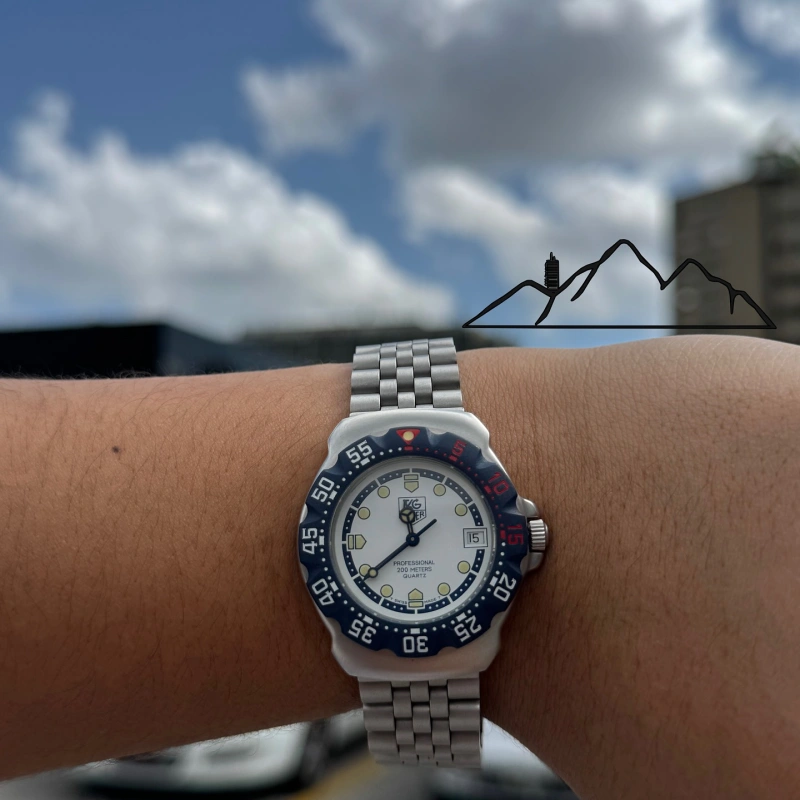 TAG Heuer Formula 1 esfera blanca bisel bicolor