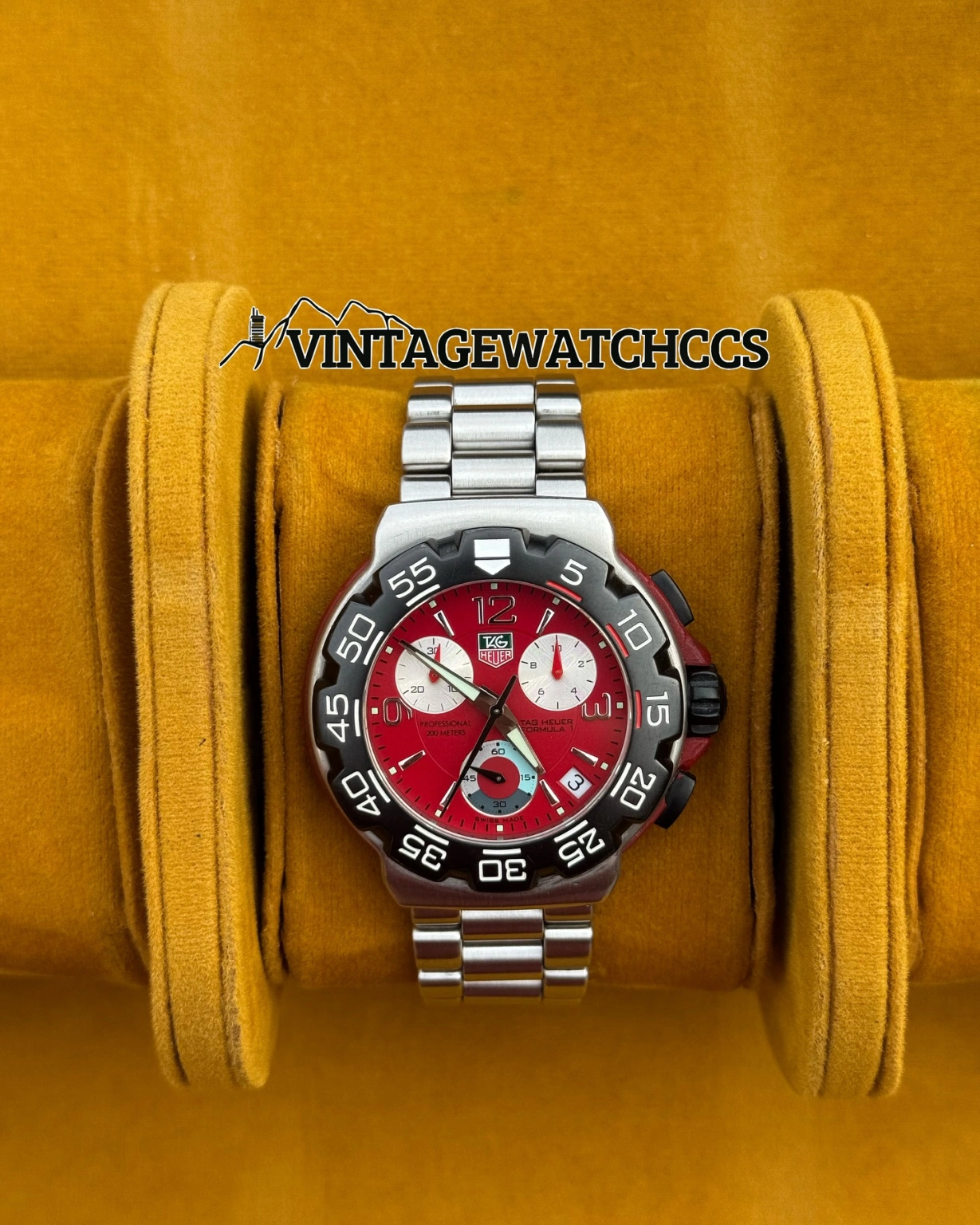 TAG Heuer Formula 1 Kimi Räikkönen Cronógrafo rojo