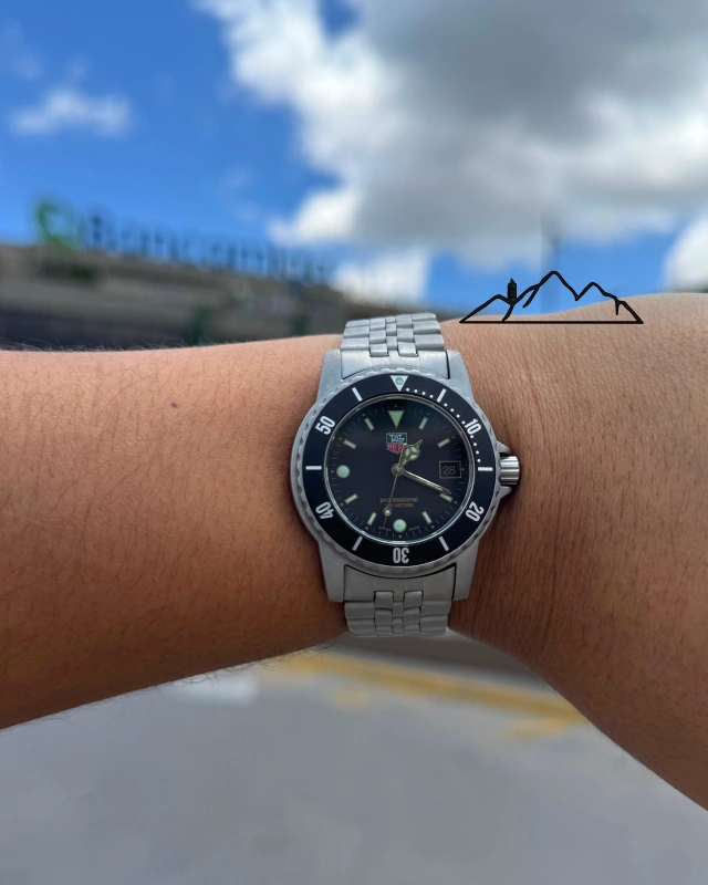 TAG Heuer 1500 Professional 200 m esfera negra