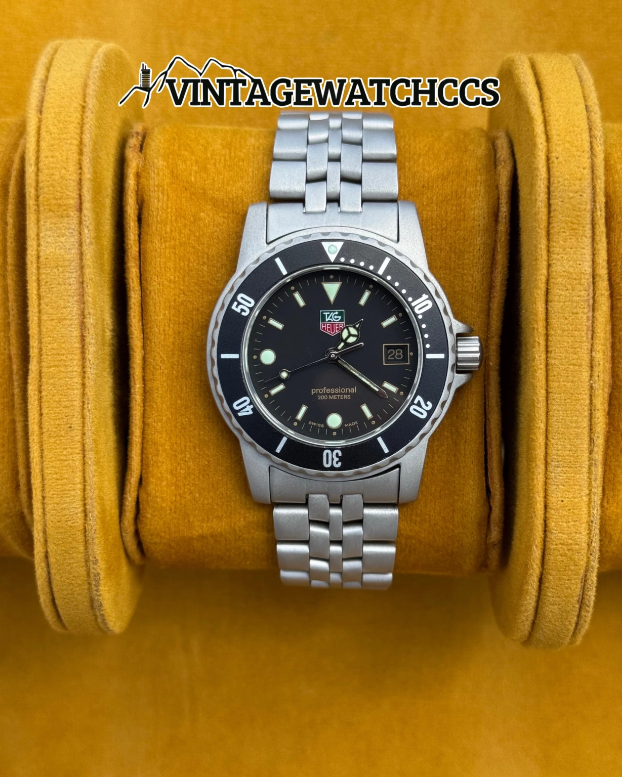 TAG Heuer 1500 Professional 200 m esfera negra