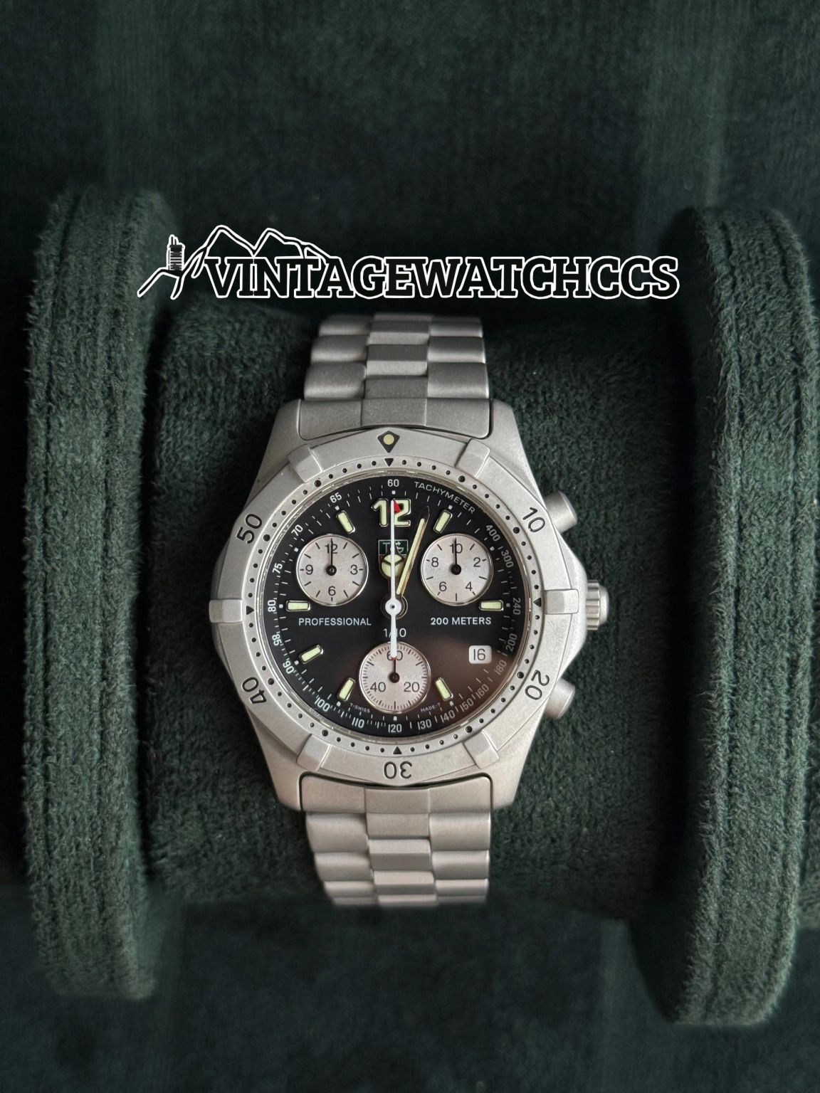 TAG Heuer 2000 Cronógrafo esfera negra