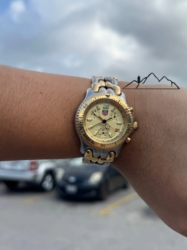TAG Heuer S/el Cronógrafo bicolor esfera champán