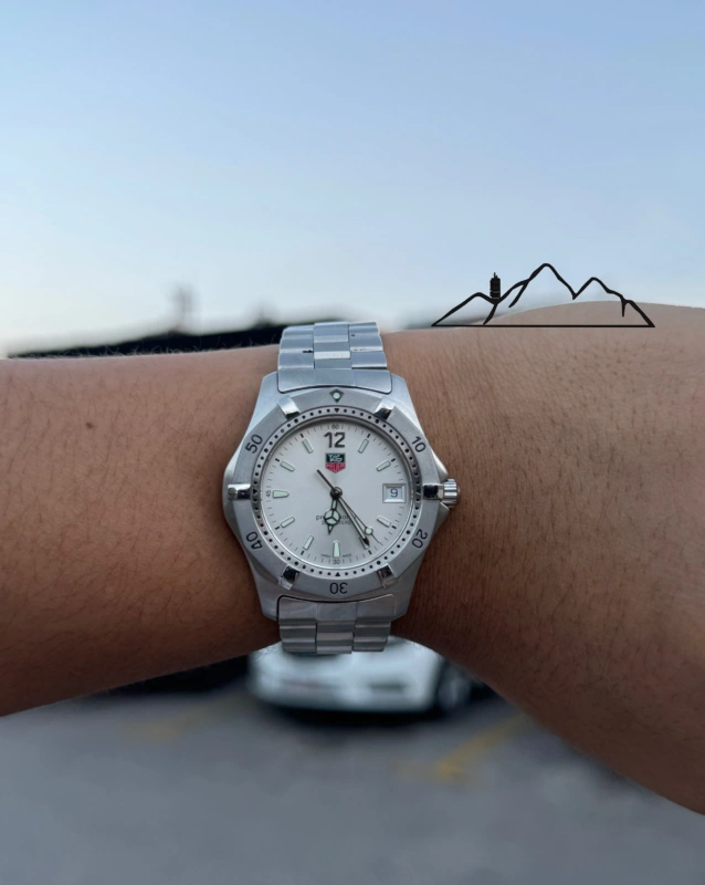 TAG Heuer 2000 Professional 200 m esfera plateada