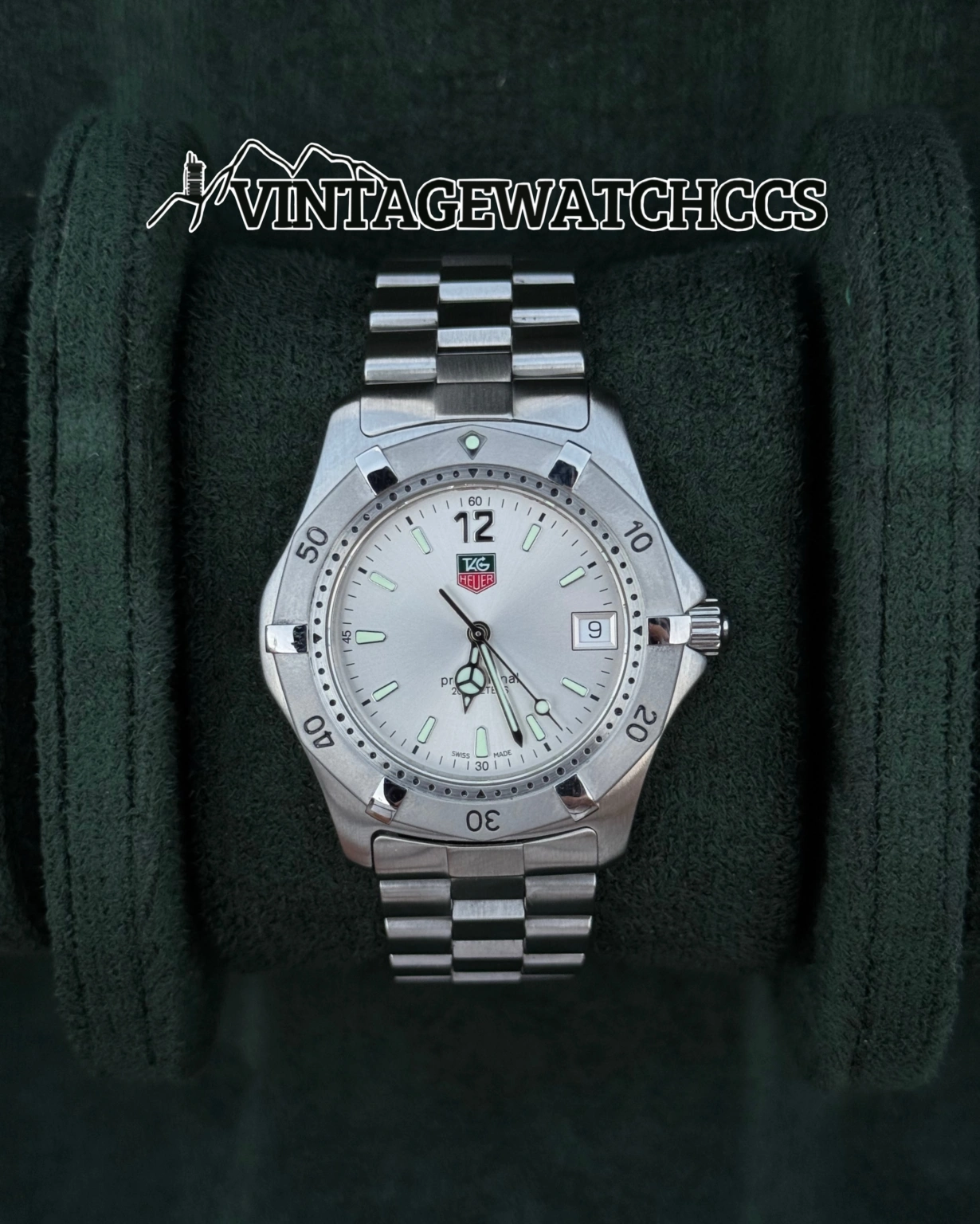 TAG Heuer 2000 Professional 200 m esfera plateada